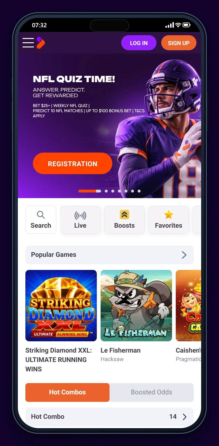 fast bank transfer casino: Tonybet lobby on a phone